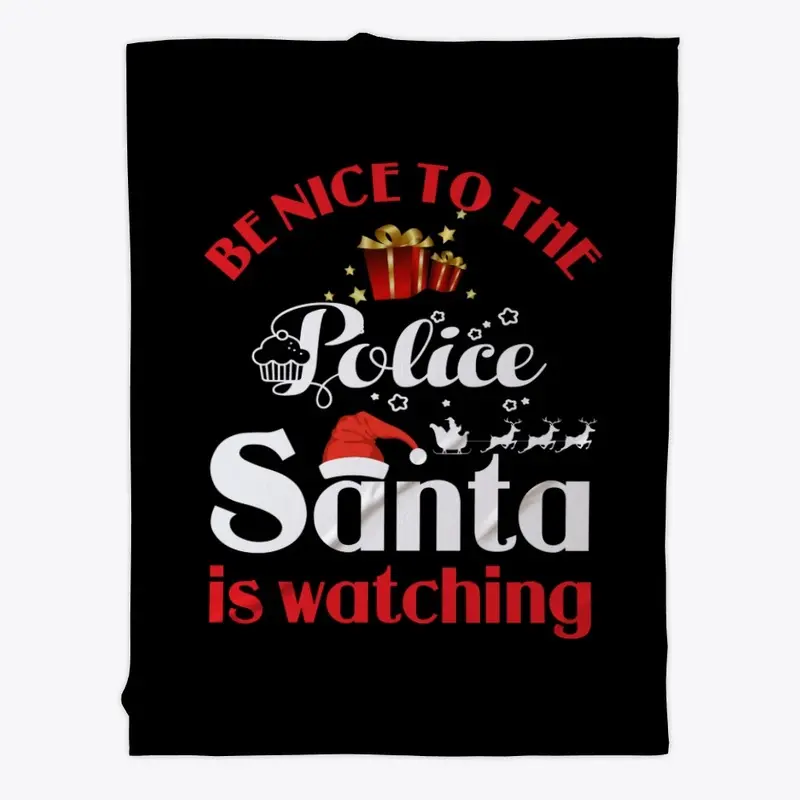 Be Nice To Police Santa watching