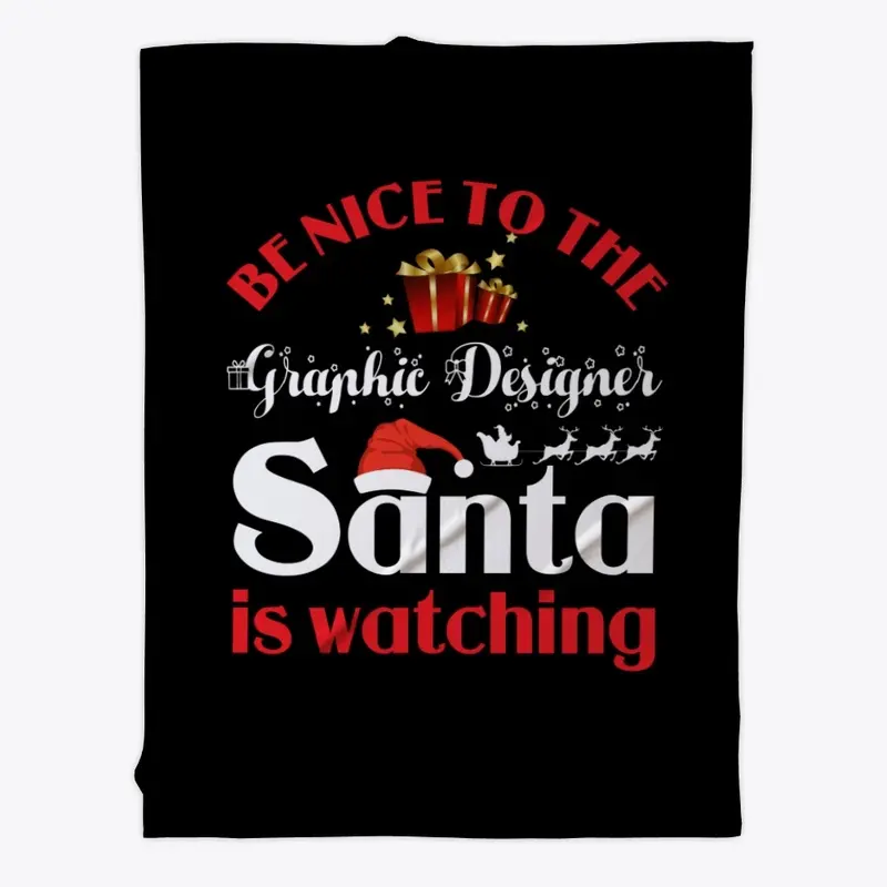 Nice To Graphic Designer Santa watching